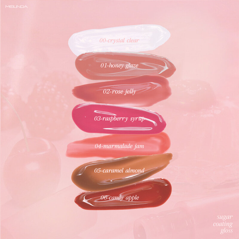 Mei Linda Sugar Coating Gloss 4ml #03 Raspberry Syrup ( สินค้าหมดอายุ : 2026.04.01 ) 