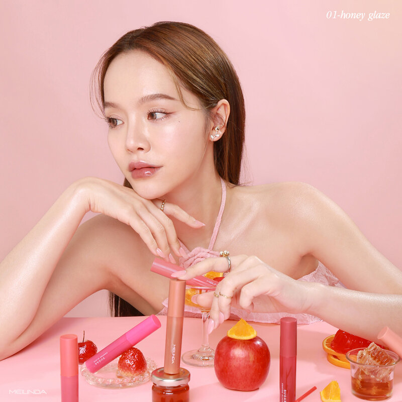 Mei Linda Sugar Coating Gloss 4ml #03 Raspberry Syrup ( สินค้าหมดอายุ : 2026.04.01 ) 