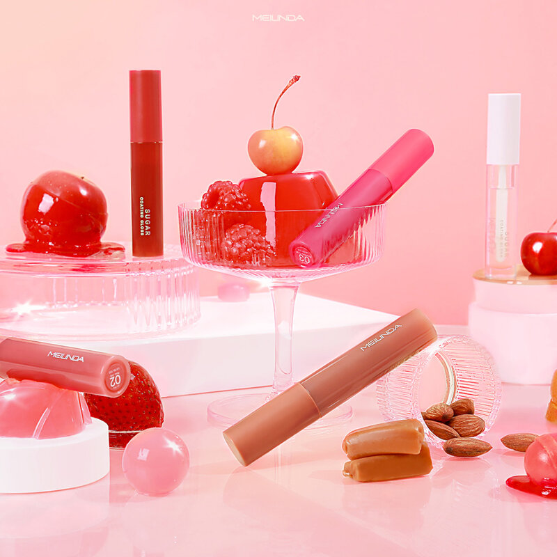 Mei Linda Sugar Coating Gloss 4ml #03 Raspberry Syrup ( สินค้าหมดอายุ : 2026.04.01 ) 