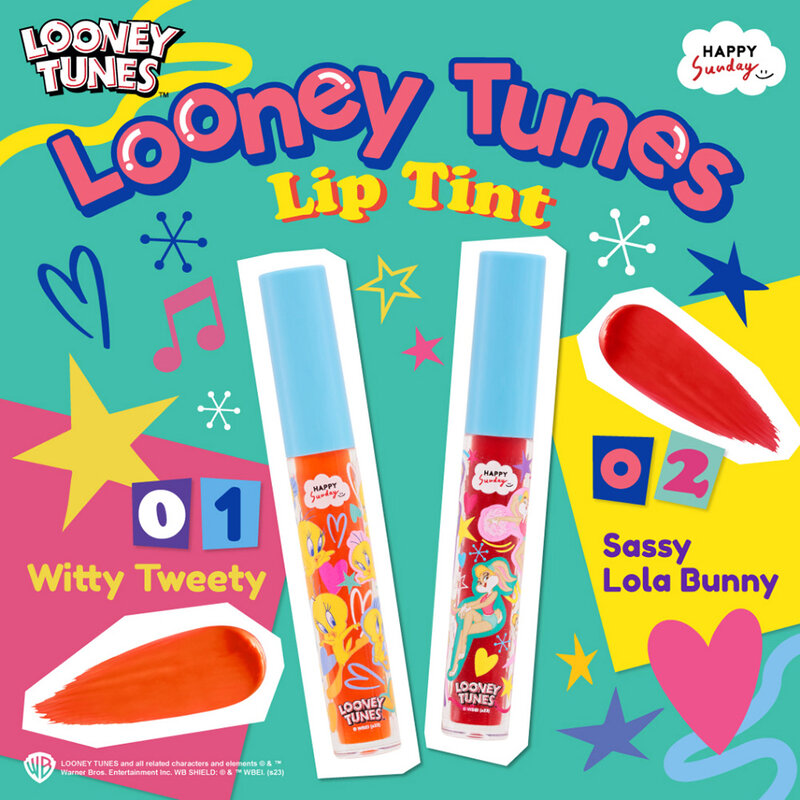 HAPPY SUNDAY Looney Tunes Lip Tint #01 Witty Tweety