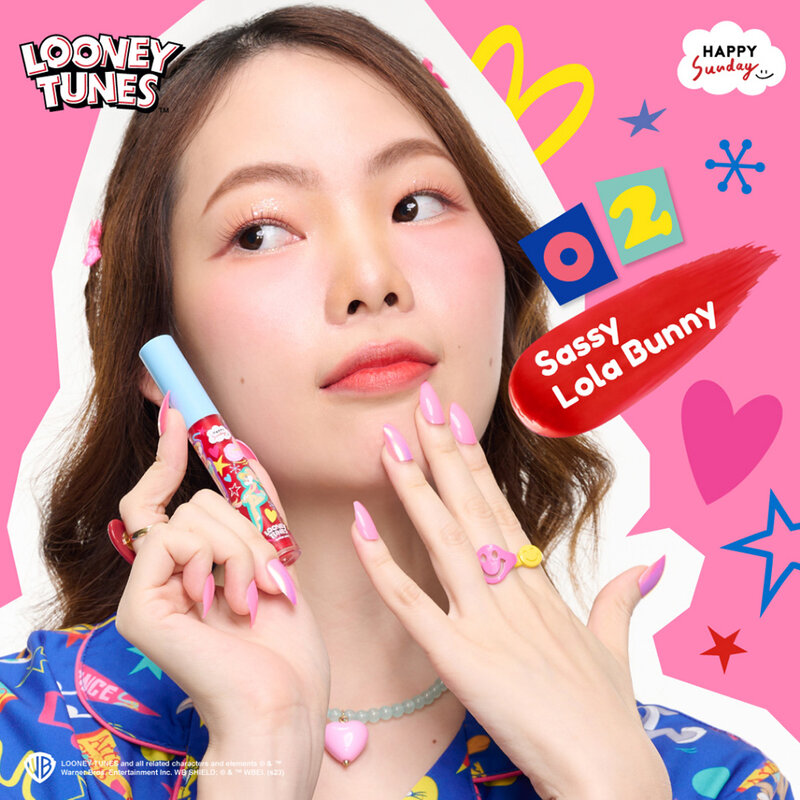 HAPPY SUNDAY Looney Tunes Lip Tint #02 Sassy Lola Bunny