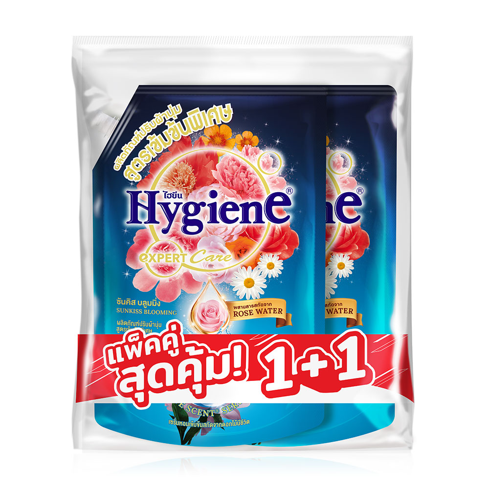 Hygiene Expert Care Life Scent Concentrate Fabric Softener Sunkiss Blooming [1000ml x 2pcs]