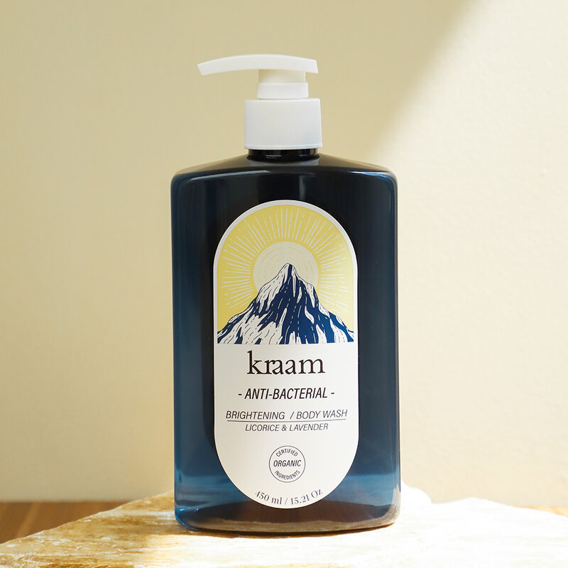 Kraam Anti-Bacterial Brightening Body Wash Licorice & Lavender 450ml
