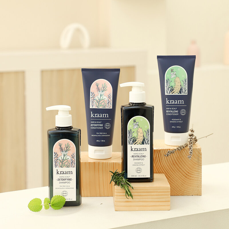 Kraam Hair&Scalp Revitalizing Shampoo Rosemary & Ginseng Extract 300ml