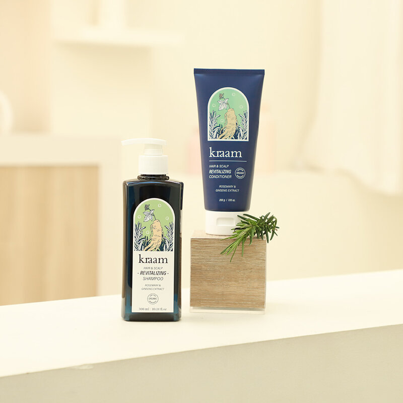 Kraam Hair&Scalp Revitalizing Shampoo Rosemary & Ginseng Extract 300ml