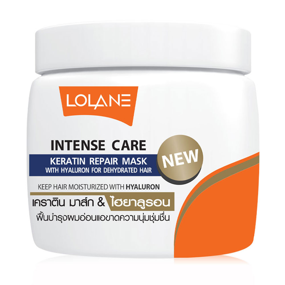 Lolane Intense Care Keratin Repair Mask with Hyaluron for Dehydrated Hair 200g