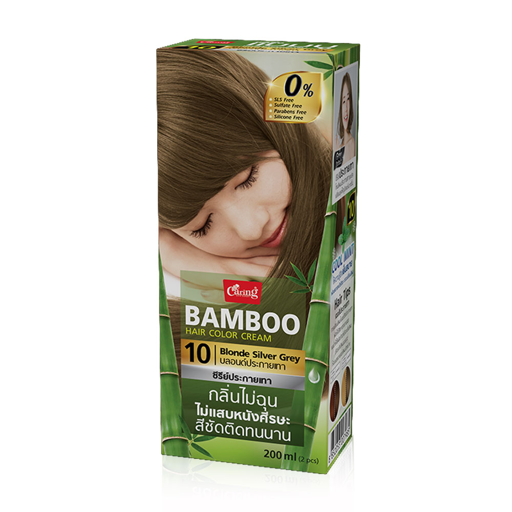 Caring Bamboo Hair Color Cream 100ml #10 Blonde Silver Grey [Grey Reflect]