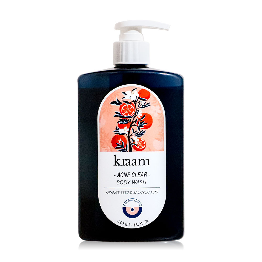 Kraam Acne Clear Body Wash Orange Seed & Salicylic Acid 450ml
