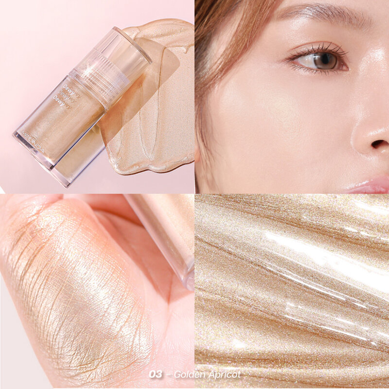 Mei Linda Dewy Highlighter 6ml #03 Golden Apricot ( สินค้าหมดอายุ : 2025.11.01 ) 