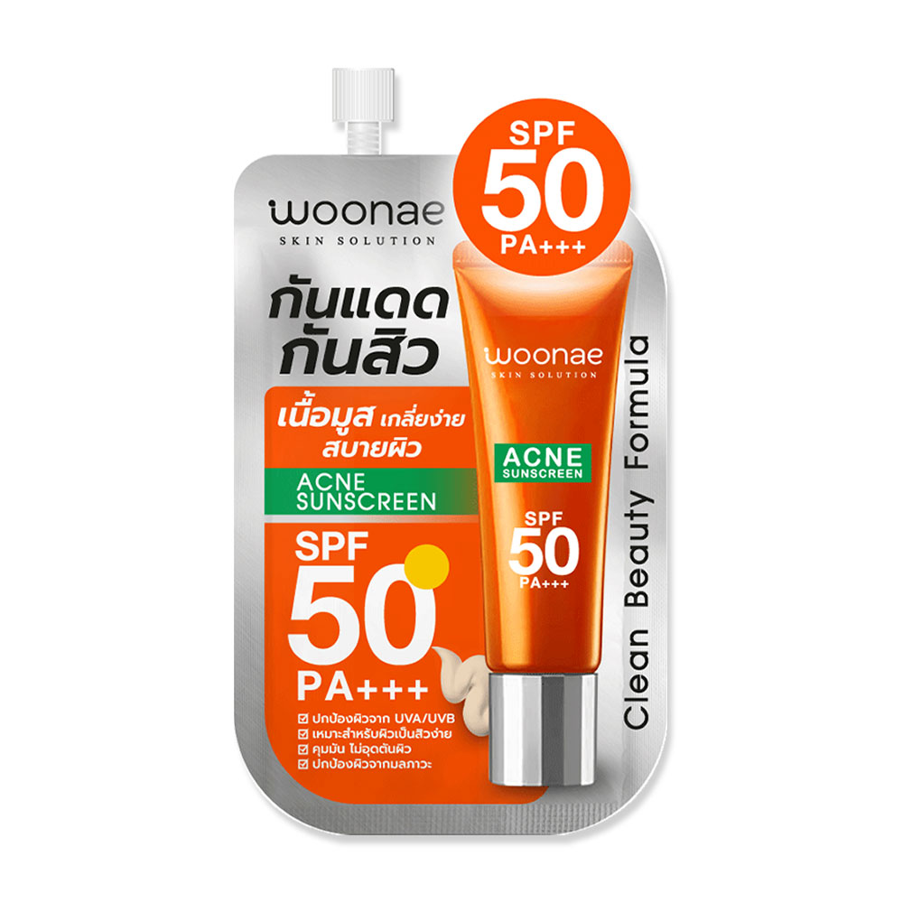 Woonae Acne Sunscreen SPF50 PA+++ 8g