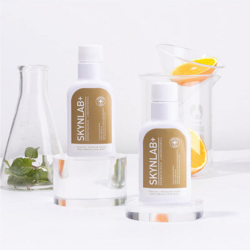Skynlab Organic Premium Herbs Mouthwash 100ml #Yuzu Mint