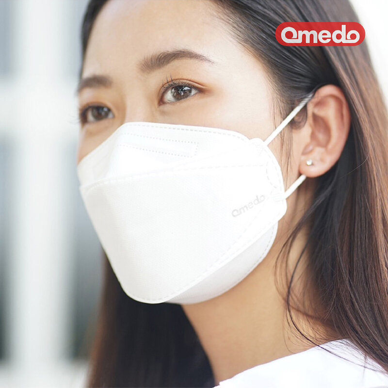 Omedo 3D Medical Earloop Face Mask White 50pcs