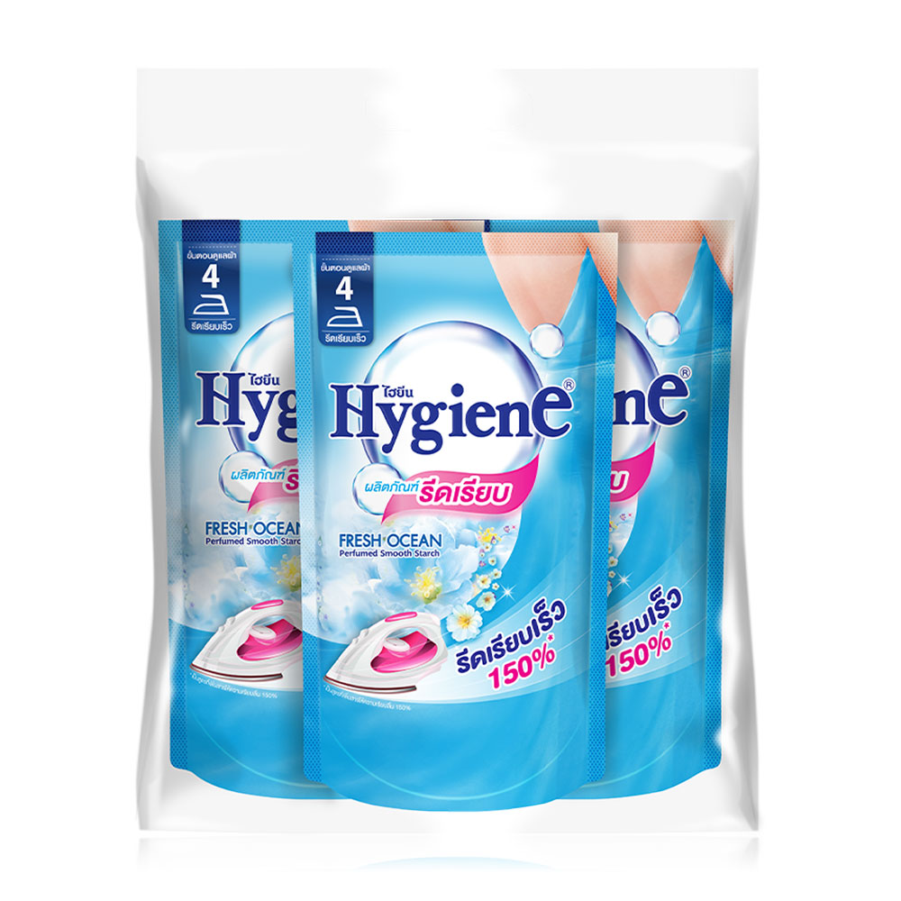 Hygiene Iron Starch Fresh Ocean [500ml x 3pcs]