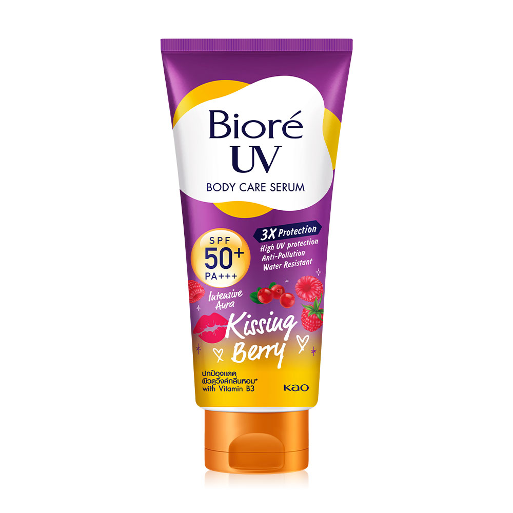 Biore UV Anti-Pollution Body Care Serum Intensive Aura Kissing Berry SPF50+/PA+++ 150ml
