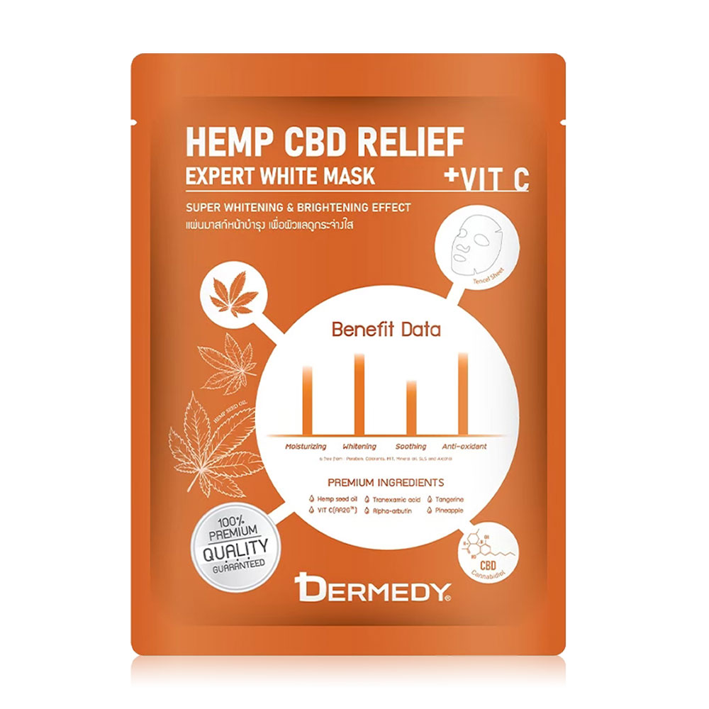 DERMEDY Hemp Seed Oil Relief Expert White Mask 25g