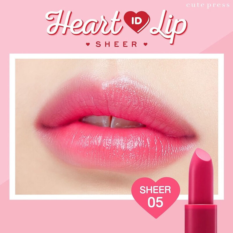 Cute Press Heart ID Sheer Lip 3.7g #05