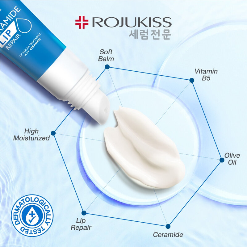 Rojukiss 5X Ceramide Lip Serum Treatment 10ml