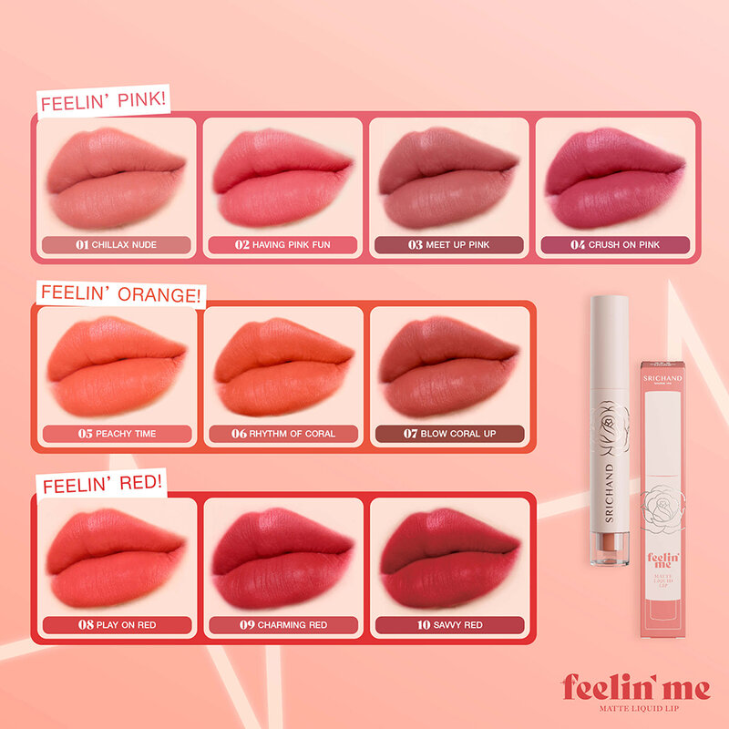 Srichand Feelin’ Me Matte Liquid Lip 3g #04 Crush on Pink