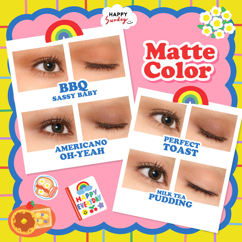 HAPPY SUNDAY Happy Everyday Eyeshadow Palette 1pc