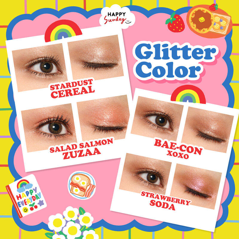HAPPY SUNDAY Happy Everyday Eyeshadow Palette 1pc