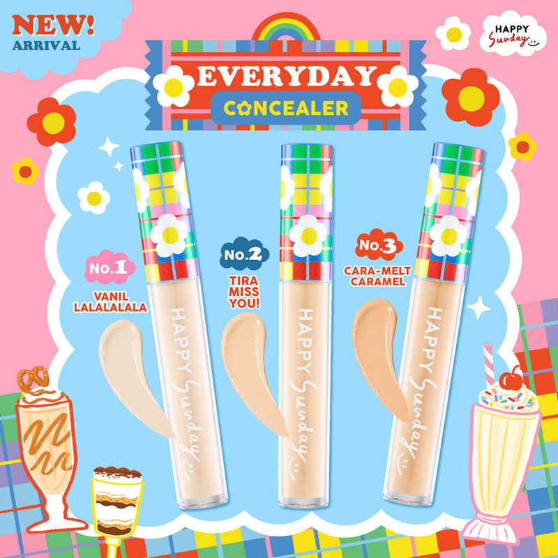 HAPPY SUNDAY Everyday Concealer 3.9g #3 Cara-melt caramel