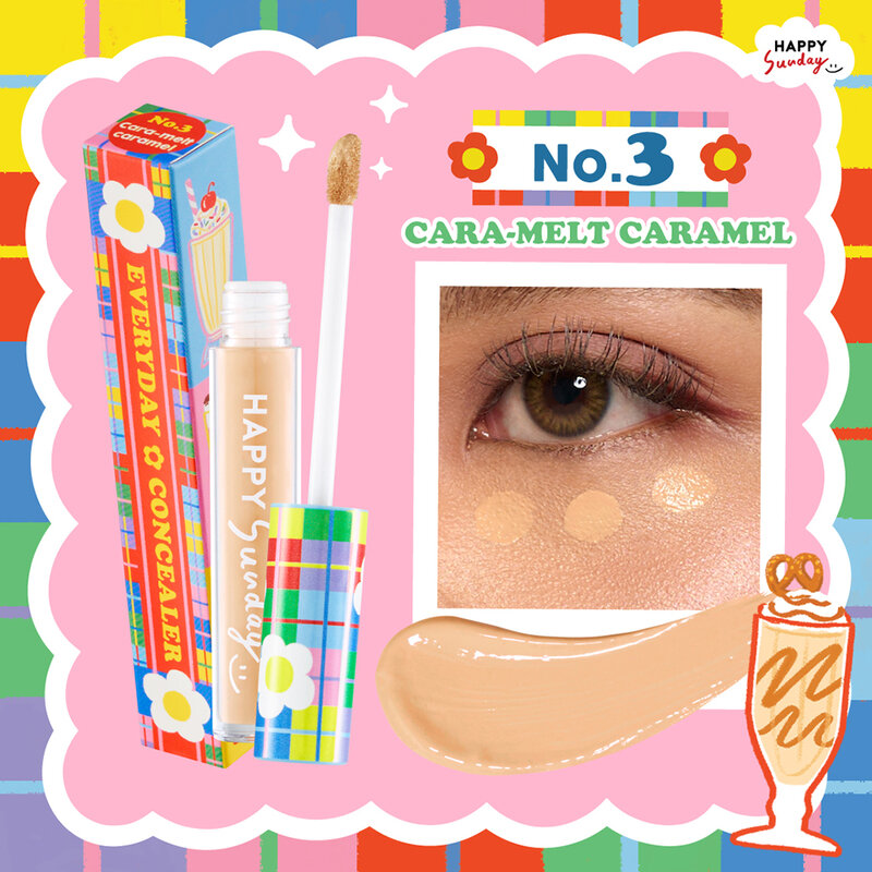 HAPPY SUNDAY Everyday Concealer 3.9g #3 Cara-melt caramel