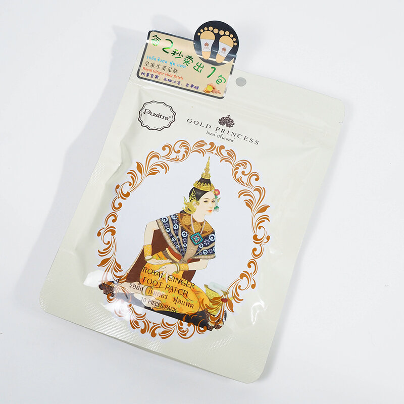 Gold Princess Royal Detoxification Foot Patch #Ginger 10patche/1pack