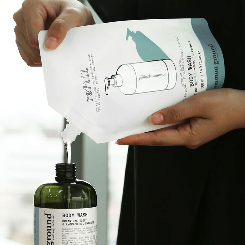 Common Ground Body Wash Uplifting Freesia & Avocado Oil Extracts Refill 500ml