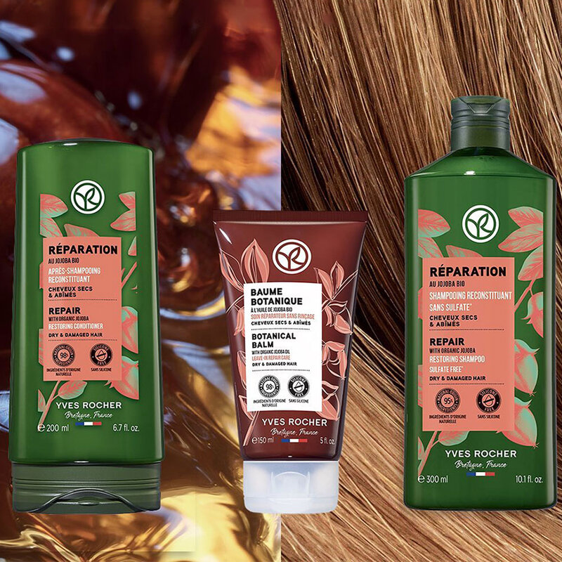 Yves Rocher Repair With Organic Jojoba Restoring Shampoo 300ml