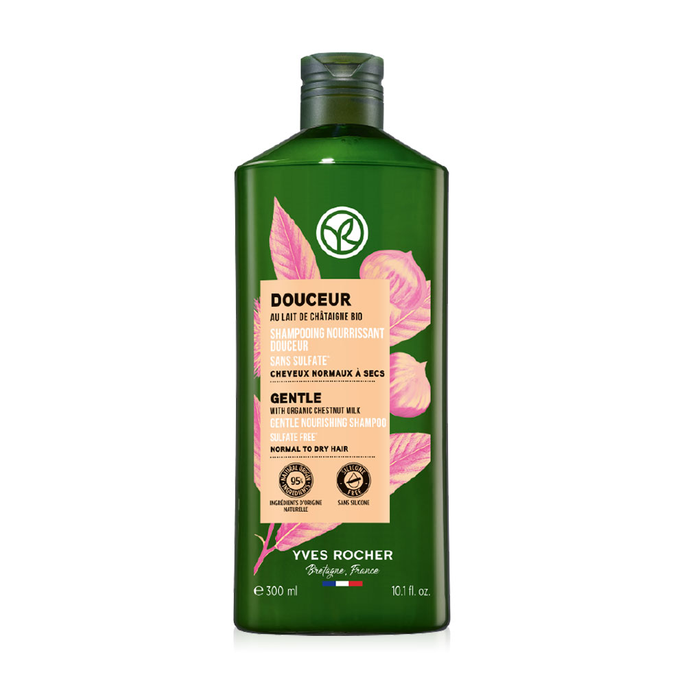Yves Rocher Gentle With Organic Chestnut Milk Gentle Nourishing Shampoo 300ml