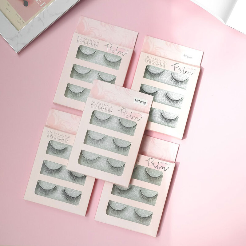 Selected By Prim' 3D Premium Eyelashes 3 Pairs #P-09 Dazzling