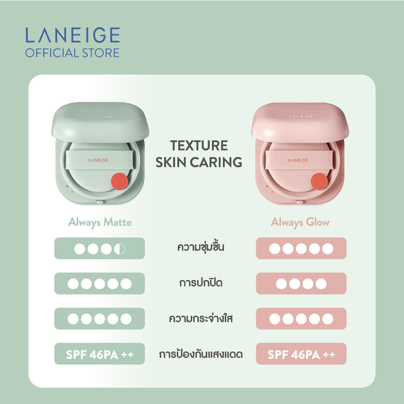 Laneige New Neo Cushion Matte 2023 [15g x 2pcs] #21N1 Beige