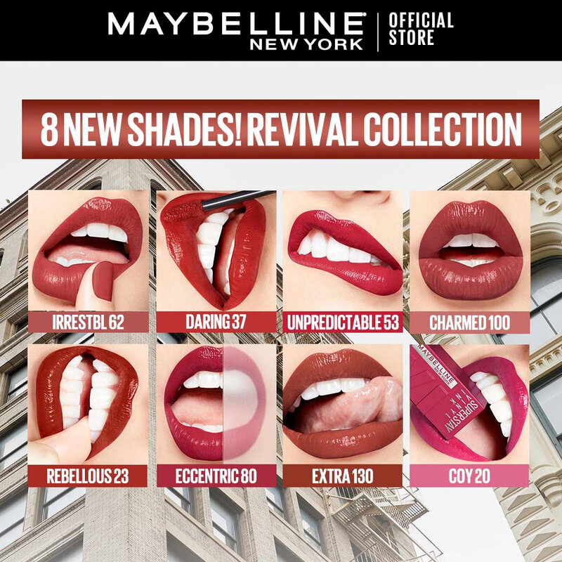 Maybelline New York Superstay Vinyl Ink Longwear Liquid Lipcolor Up to 16 Hours Wear 4.2ml #100 Charmed