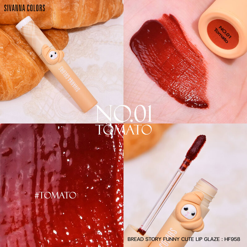 SIVANNA Colors Bread Story Funny Cute Lip Glaze 3g #01