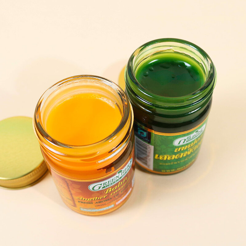 Green Herb Zingiber Cassumunar Balm [Hot Balm] 50g