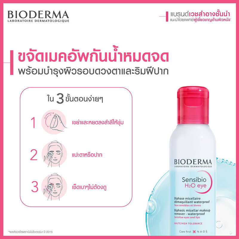 [Free Gift] Bioderma Sensibio H2O Eye 125ml