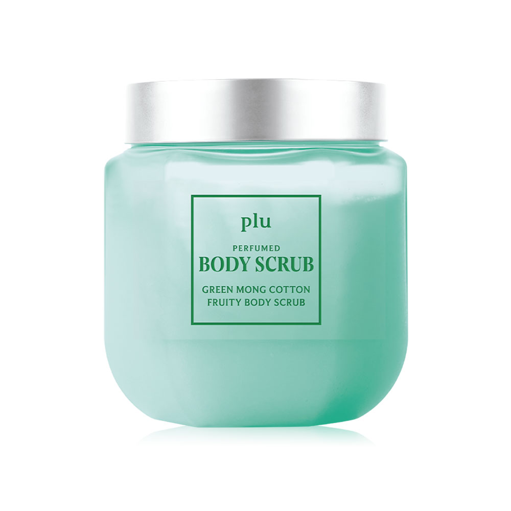 Plu Perfumed Fruity Body Scrub Green Mong Cotton 500g