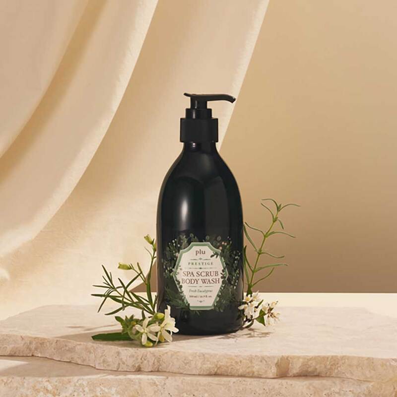 Plu Prestige Spa Scrub Body Wash Fresh Eucalyptus 500g