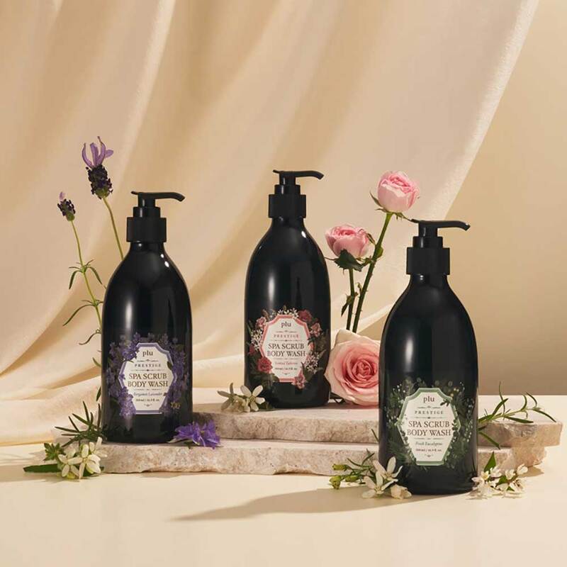 Plu Prestige Spa Scrub Body Wash Fresh Eucalyptus 500g