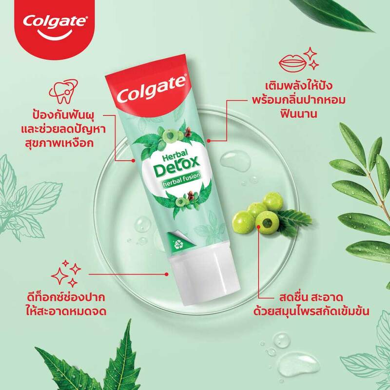 Colgate Panjaved Herbal Detox Toothpaste [120g x 2pcs]