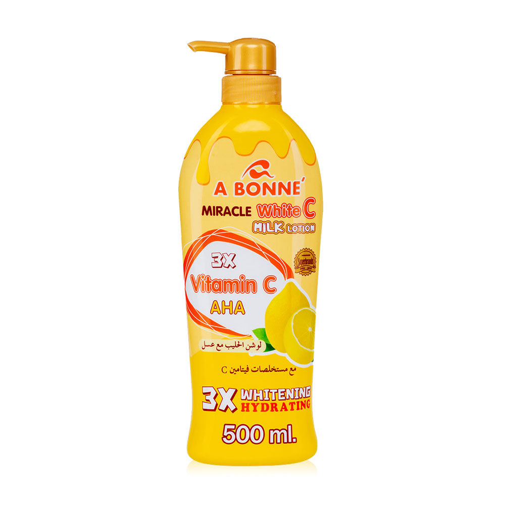 Abonne Miracle White C Milk Lotion 500ml ( สินค้าหมดอายุ : 2026.04.02 ) 