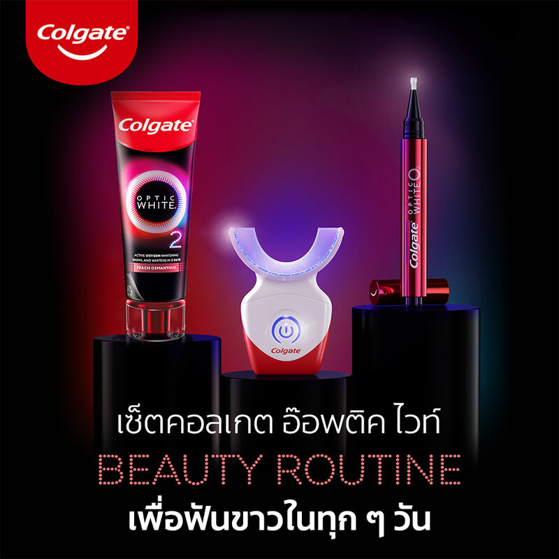 Colgate Optic White O2 Peach Osmanthus Toothpaste 85g