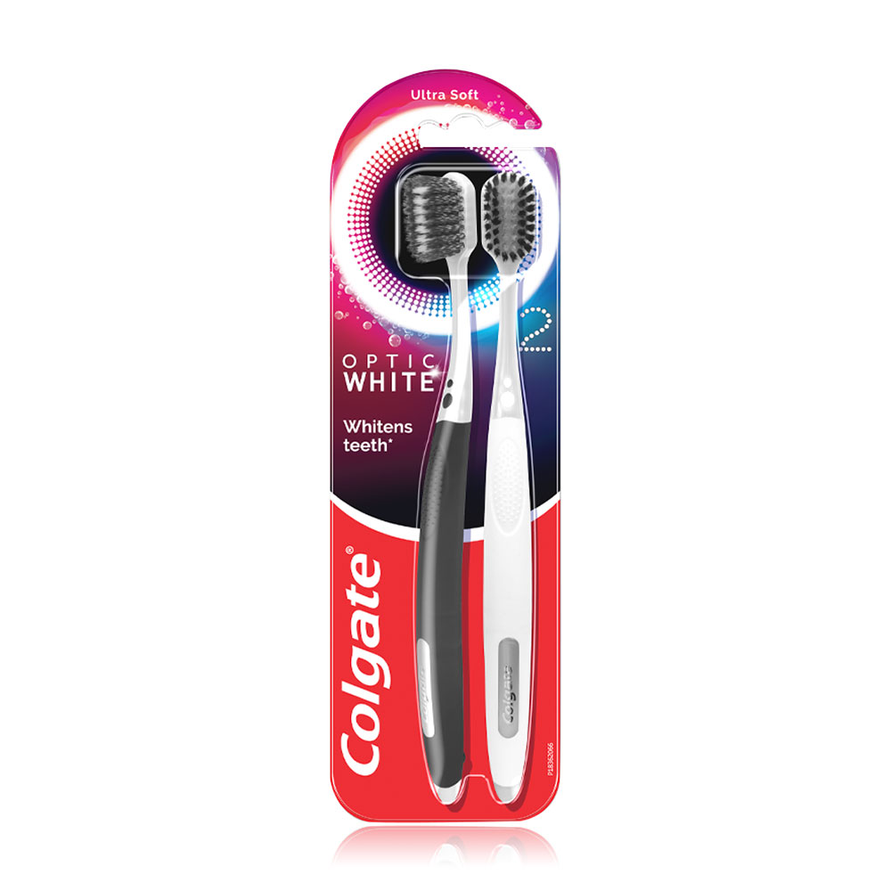 Colgate Optic White Manual Toothbrush 1Pack [2pcs]