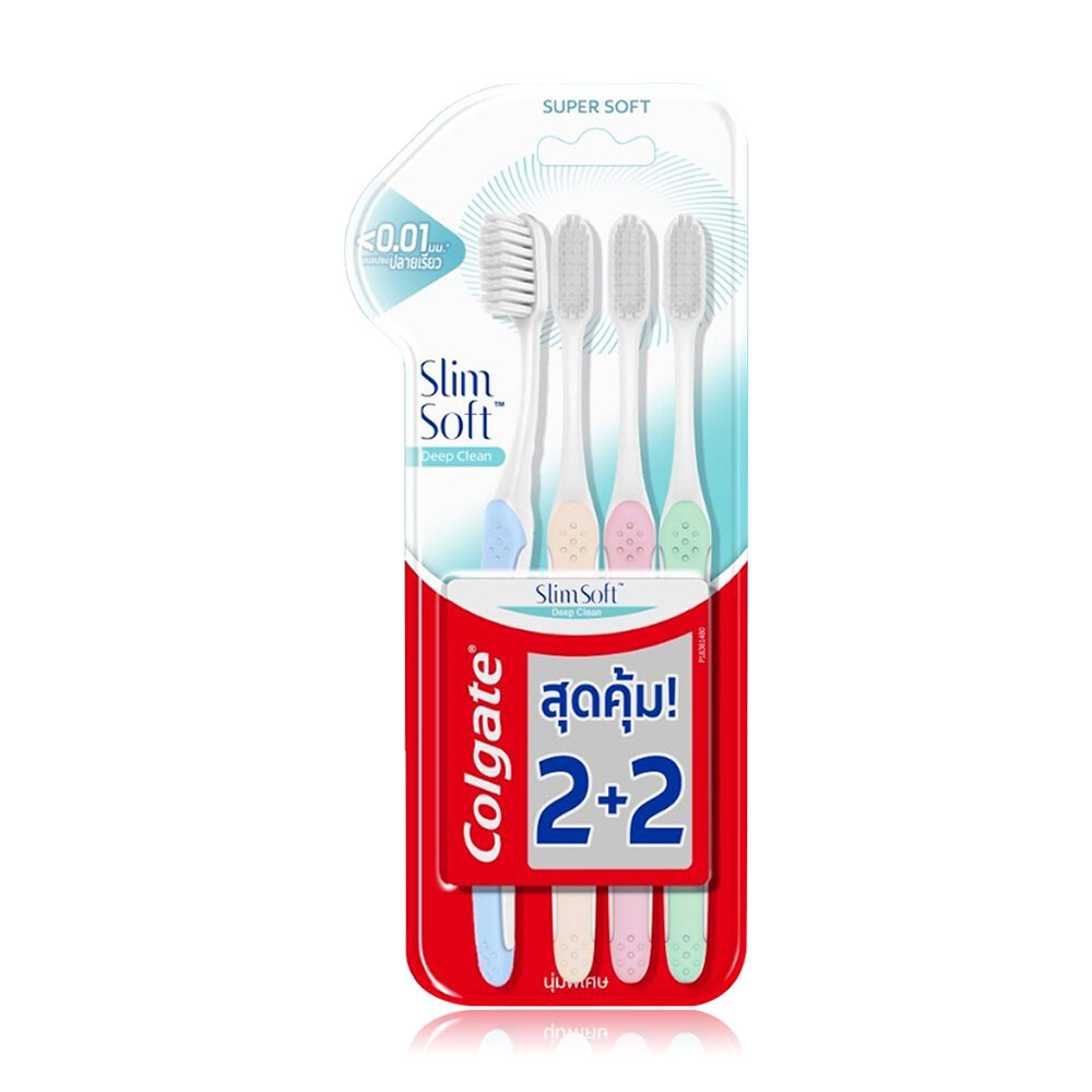 Colgate Slim Soft Deep Clean Toothbrush 1Pack [4pcs]