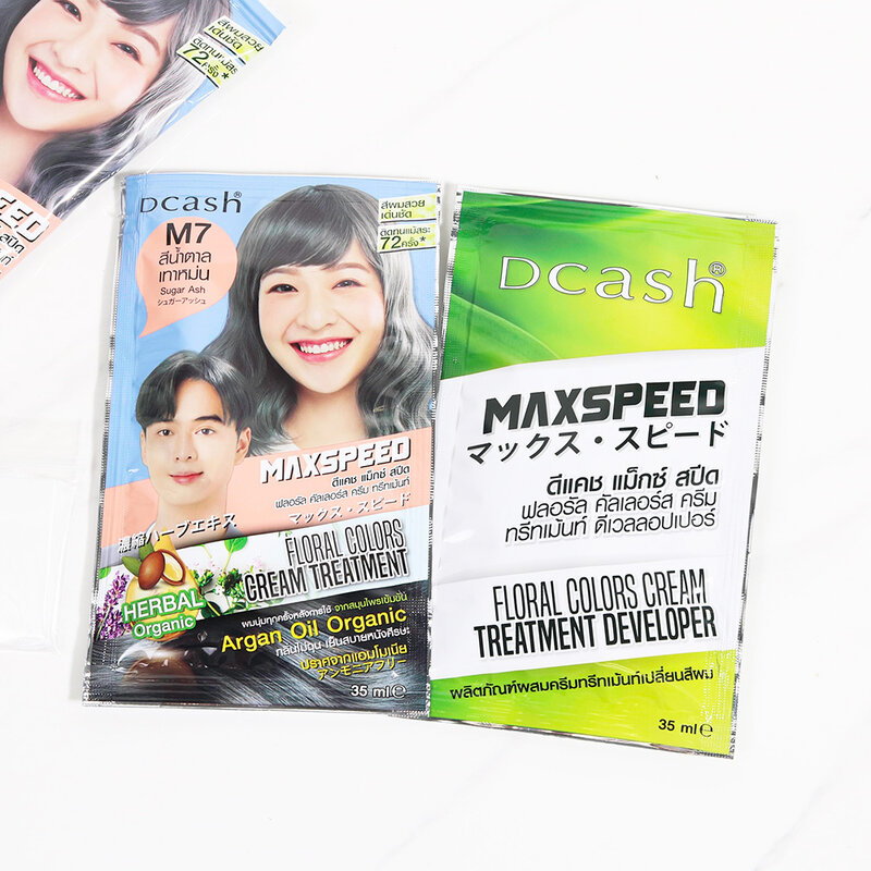 Dcash Max Speed Floral Colors Cream Treatment 70ml #M7 Sugar Ash