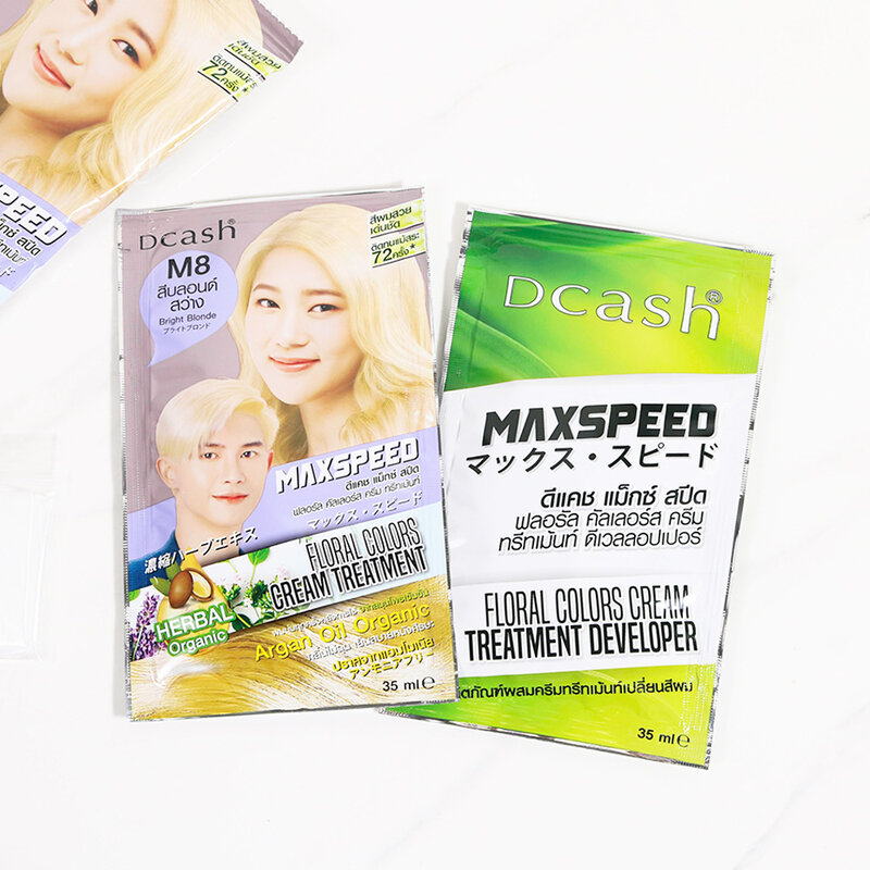 Dcash Max Speed Floral Colors Cream Treatment 70ml #M8 Bright Blonde