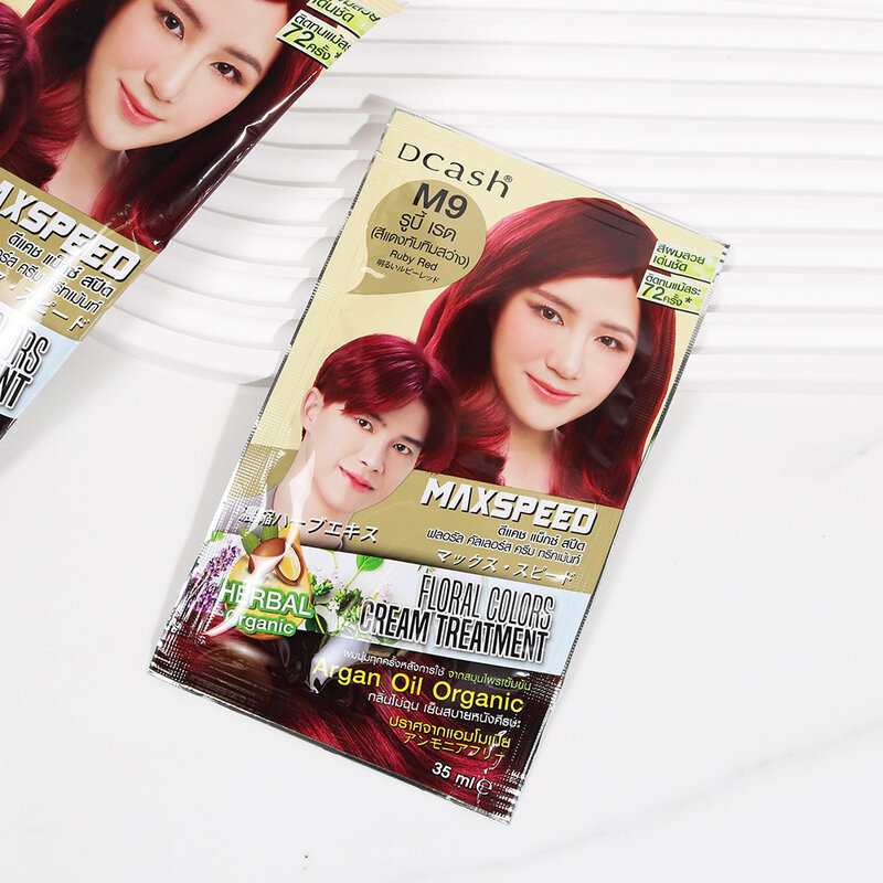 Dcash Max Speed Floral Colors Cream Treatment 70ml #M9 Ruby Red