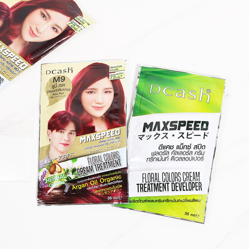 Dcash Max Speed Floral Colors Cream Treatment 70ml #M9 Ruby Red