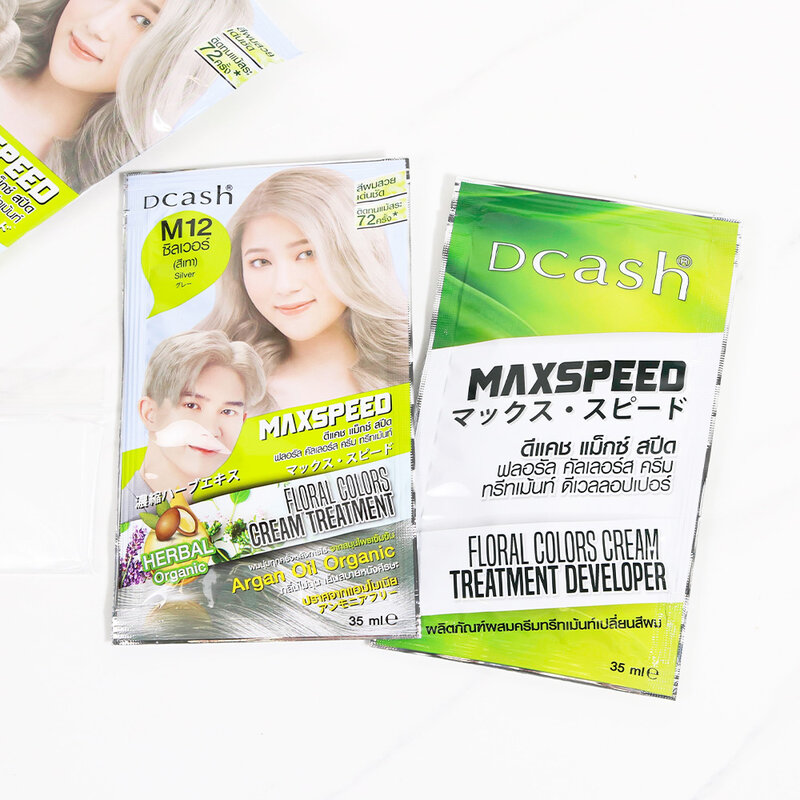 Dcash Max Speed Floral Colors Cream Treatment 70ml #M12 Silver