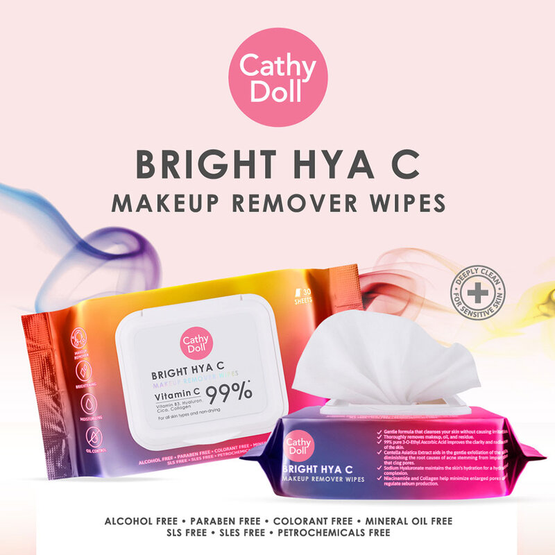 Cathy Doll Bright Hya C Makeup Remover Wipes 30 Sheets